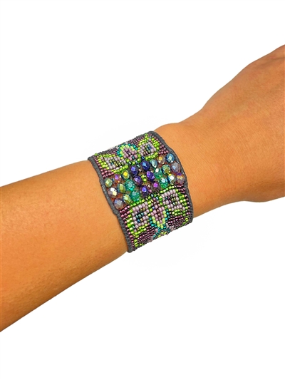 Scottsdale Bracelet - #105 Purple and Green