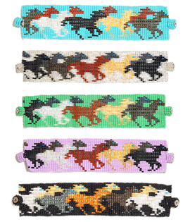 Horse Bracelet - Assorted, Magnetic Clasp!