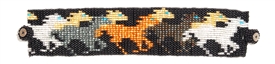 Horse Bracelet - #200 Black, Magnetic Clasp!