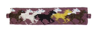 Horse Bracelet - #210 Purple, Magnetic Clasp!