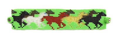 Horse Bracelet - #211 Lime, Magnetic Clasp!