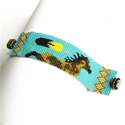 Feather Horse Bracelet - #231 Turquoise