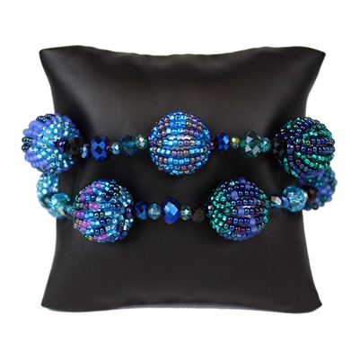 Fiesta Bracelet - #108 Blue, Magnetic Clasp!