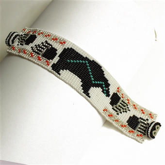 Bear Bracelet - #114 White, Double Magnetic Clasp!