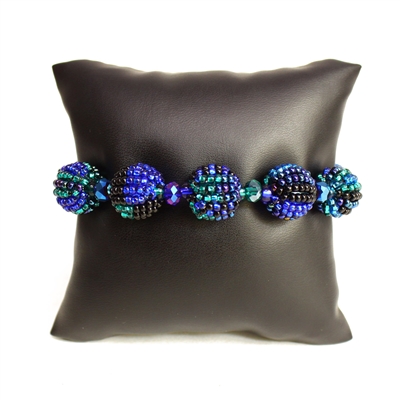 Small Fiesta Bracelet - #108 Blue, Magnetic Clasp!