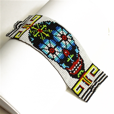 Day of the Dead Bracelet #9, Double Magnetic Clasp!