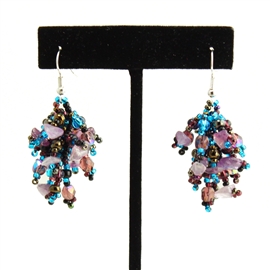 Fuzzy Earrings - #106 Desert Sunset