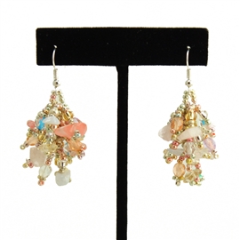 Fuzzy Earrings - #160 Metallic
