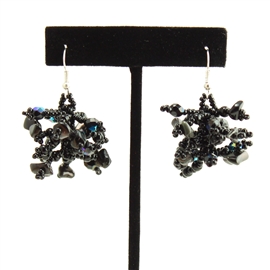 Fuzzy Earrings - #200 Black