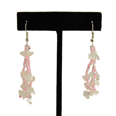 3 Drop Earrings - #164 Pink