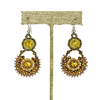 Crystal Canasta Earrings - #103 Earth