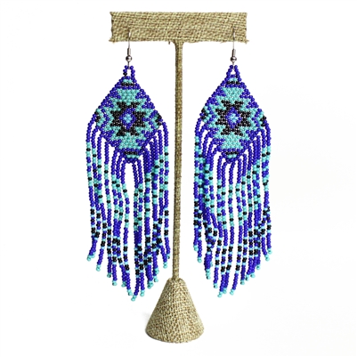 Linda Earring - #140 Turquoise and Blue