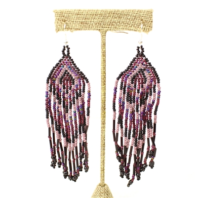 Forever Fringe Earring - #210 Purple