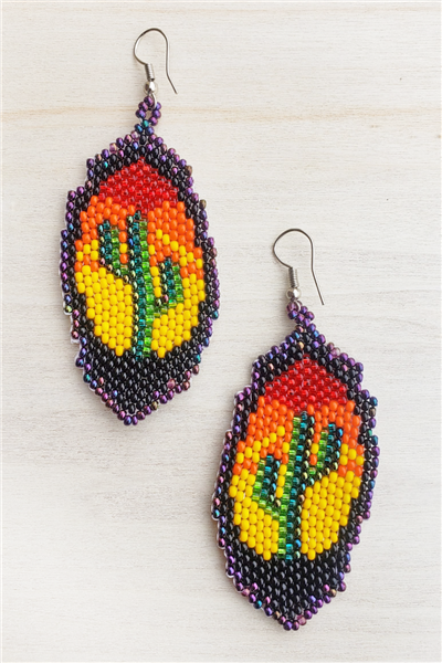 Saguaro Sunset Earring - ( 2.7L x 1.2W )