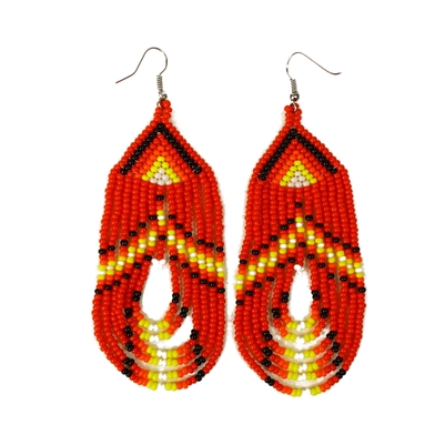 Swoop Earring - #110 Red