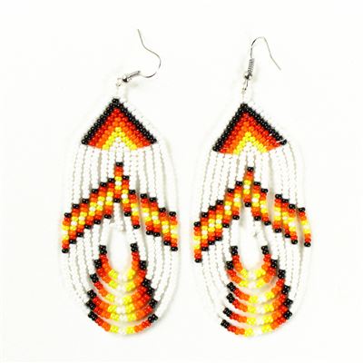 Swoop Earring - #114 White