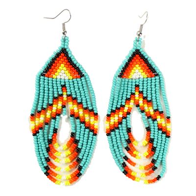 Swoop Earring - #231 Turquoise