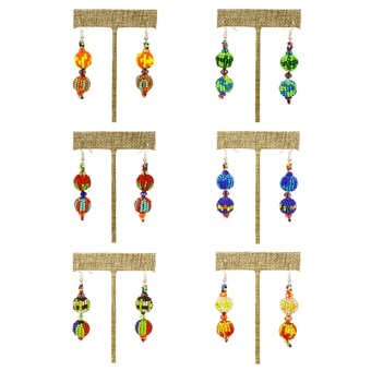 Small Fiesta Earrings - #101 Multi (Assorted Colors Only)