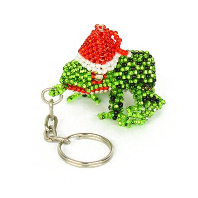Santa Frog Keychain