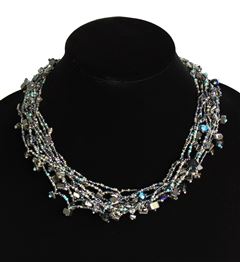 Full of Goodies Necklace, 19" - #112 Hematite, Magnetic Clasp!