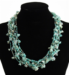 Full of Goodies Necklace, 19" - #162 Mint, Magnetic Clasp!
