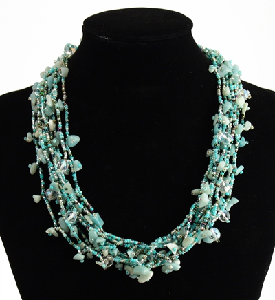 Full of Goodies Necklace, 19" - #162 Mint, Magnetic Clasp!