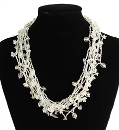 Full of Goodies Necklace, 19" - #206 Crystal, Magnetic Clasp!