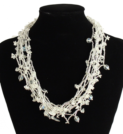 Full of Goodies Necklace, 19" - #206 Crystal, Magnetic Clasp!