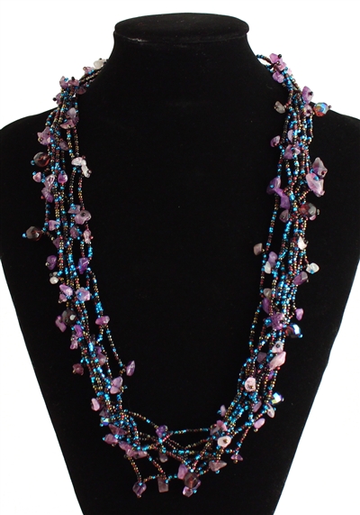 Full of Goodies Necklace, 24" - #106 Desert Sunset, Magnetic Clasp!