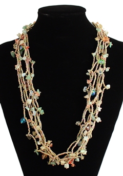 Full of Goodies Necklace, 24" - #160 Metallic, Magnetic Clasp!