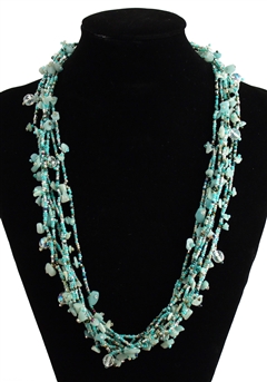 Full of Goodies Necklace, 24" - #162 Mint, Magnetic Clasp!