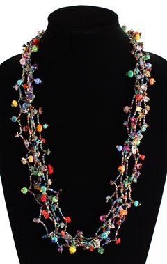 Full of Goodies Necklace, 30" - #101 Multi, Magnetic Clasp!