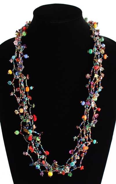 Full of Goodies Necklace, 30" - #101 Multi, Magnetic Clasp!