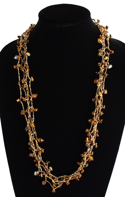 Full of Goodies Necklace, 30" - #103 Earth, Magnetic Clasp!