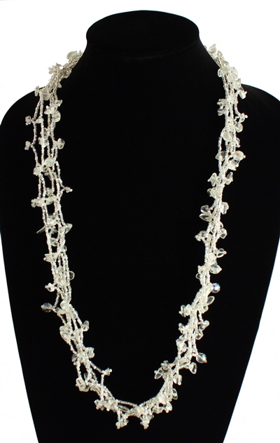 Full of Goodies Necklace, 30" - #206 Crystal, Magnetic Clasp!