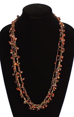 Full of Goodies Necklace, 30" - #261 Merlot, Magnetic Clasp!