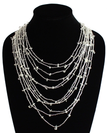 Cascade Necklace - #206 Crystal, Magnetic Clasp!