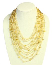 Cascade Necklace - #207 Gold, Magnetic Clasp!