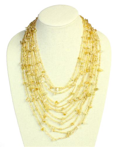 Cascade Necklace - #207 Gold, Magnetic Clasp!