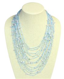 Cascade Necklace - #208 Light Blue, Magnetic Clasp!