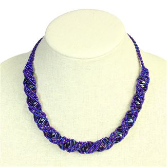 DNA Necklace - #165 Cray Cray Purps, Magnetic Clasp!