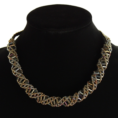 DNA Necklace - #201 Brown Iris, Magnetic Clasp!