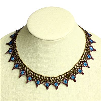 Lace Collar - #106 Desert Sunset, Magnetic Clasp!