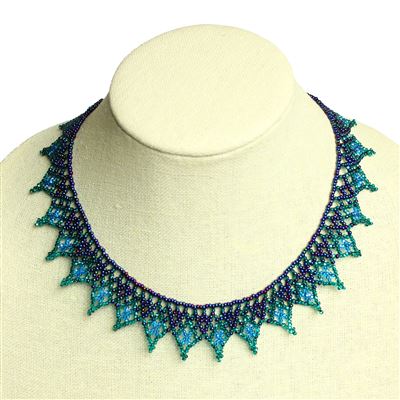 Lace Collar - #108 Blue, Magnetic Clasp!