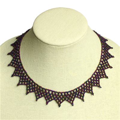 Lace Collar - #204 Purple Iris, Magnetic Clasp!