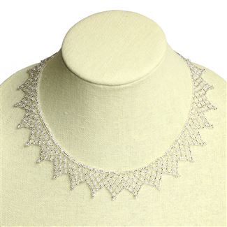 Lace Collar - #206 Crystal, Magnetic Clasp!