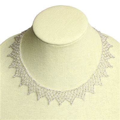Lace Collar - #206 Crystal, Magnetic Clasp!