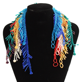 Dancin' Fringe Choker - Assorted Brights