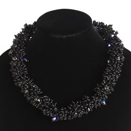 Super Fuzzy Necklace - #200 Black, Magnetic Clasp!