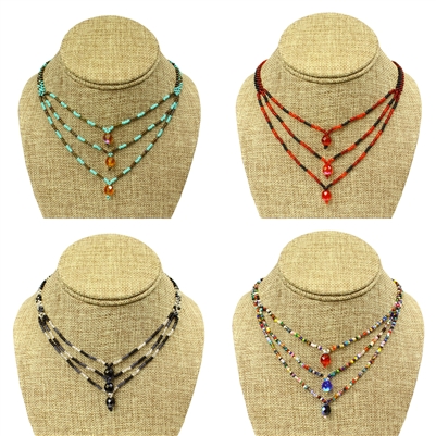 3 Drop Necklace - Assorted Only